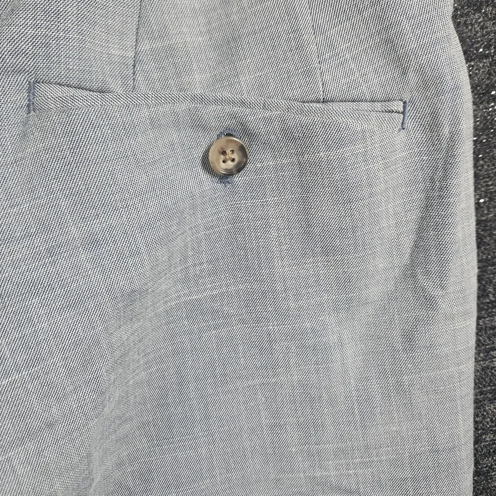 Polo Lauren Ralph Lauren Mens Classic Flat Front Dress Pants 34x30 Light Blue